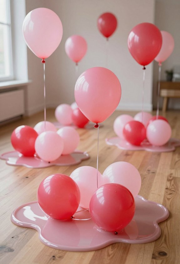 puddle balloon party installation