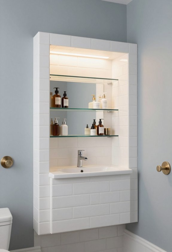 recessed medicine cabinet installation
