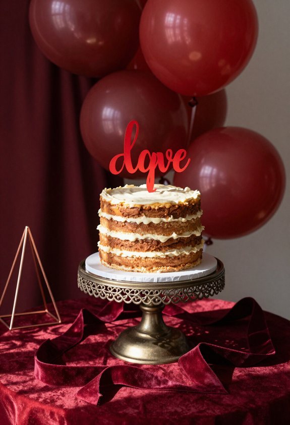 red cake decorations elevate desserts