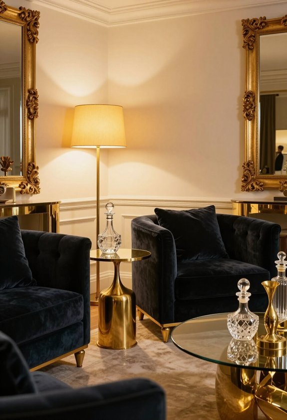 refined glamour with accents