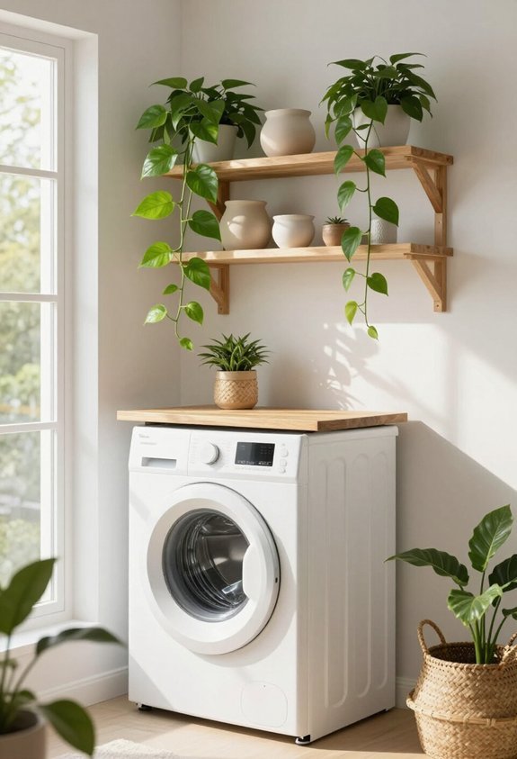 relaxing plant corner setup