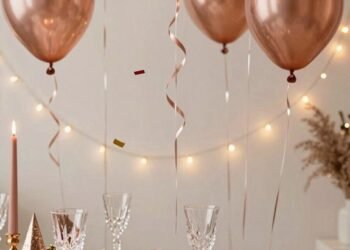 rose gold party ideas