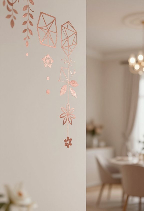 rose gold wall transformation