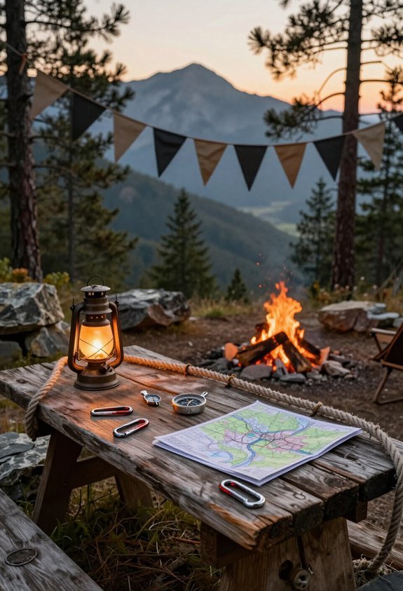 rugged basecamp party atmosphere