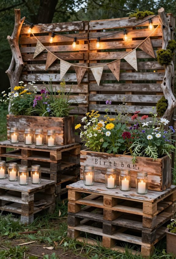 rustic pallet decorations affordable