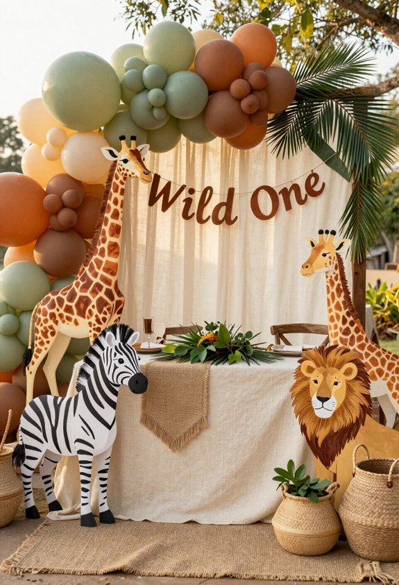 safari themed party decorations
