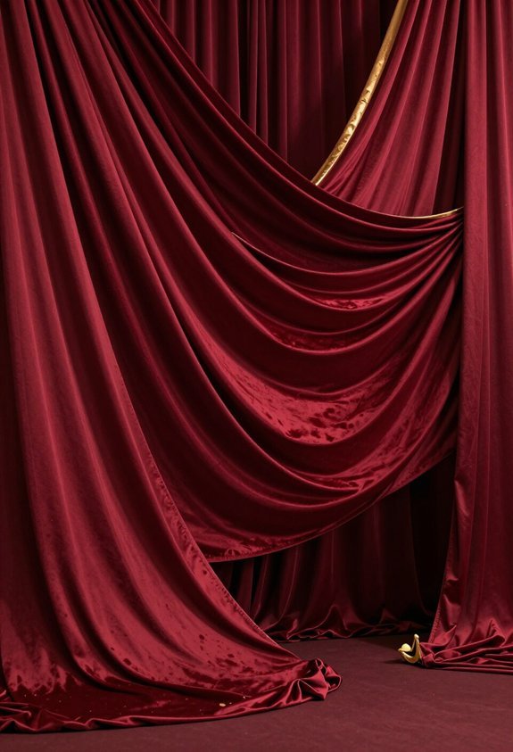 scarlet fabric draping techniques