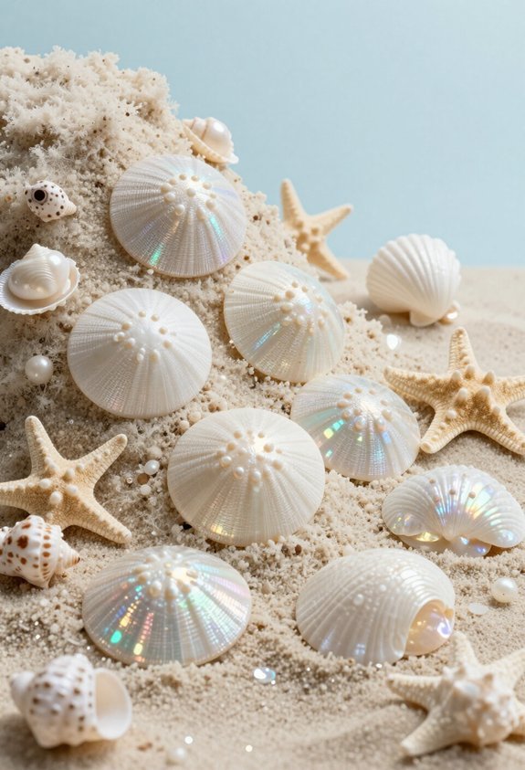 scatter sand dollars decoratively
