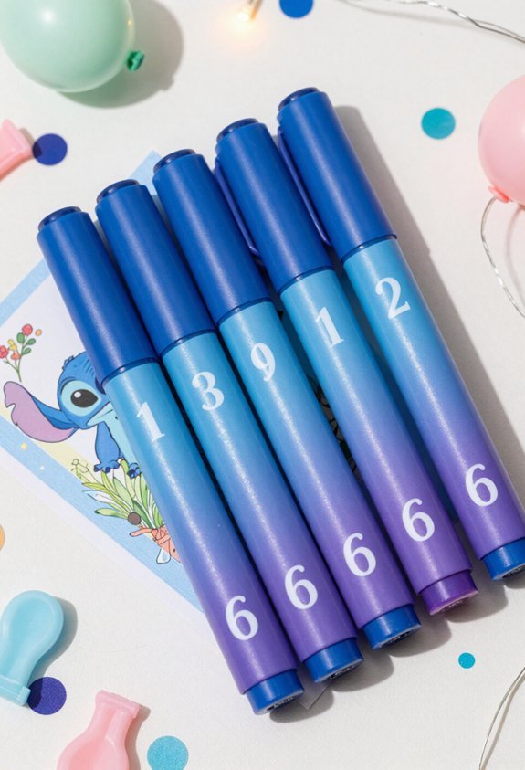 science lab table markers