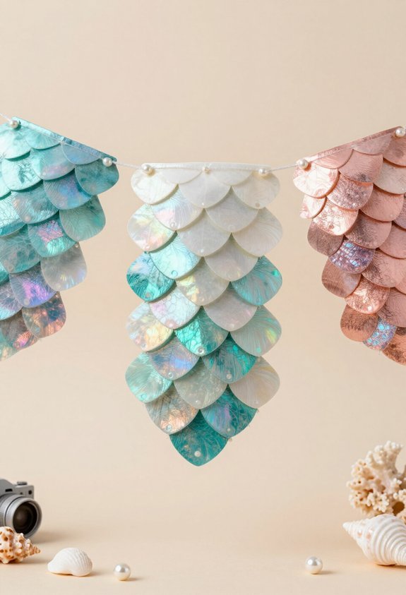 shimmering mermaid scale bunting