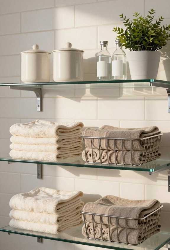 sleek organized laundry room decor