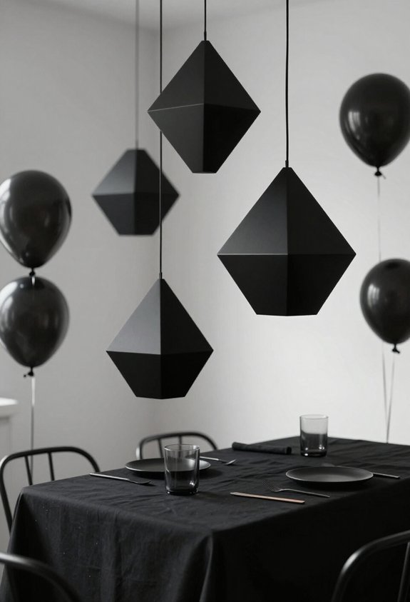 sleek sophisticated party minimalism