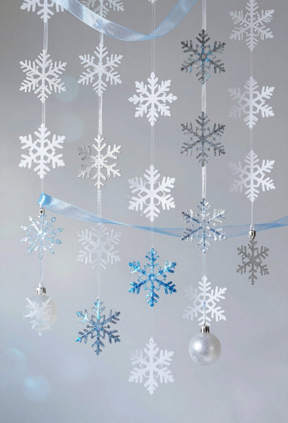 snowflake garlands for decor