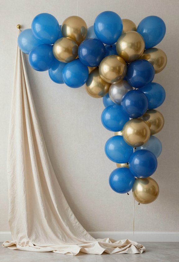 sophisticated blue and gold