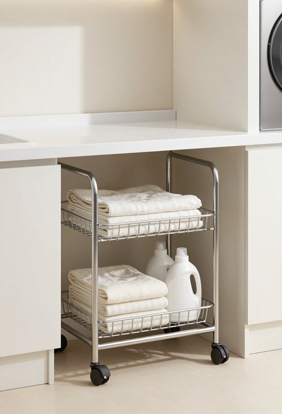 space saving laundry cart solution