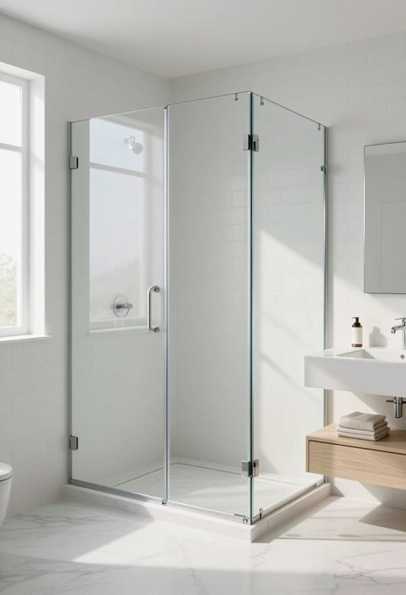 spacious clean frameless design