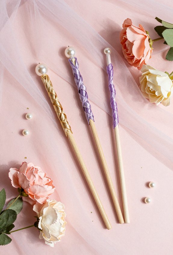 sparkly homemade wand favors