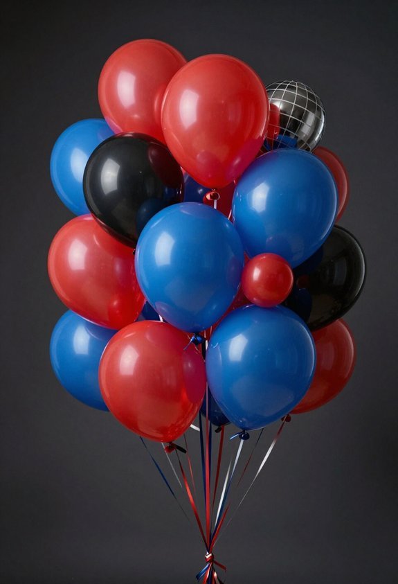 spider man themed balloon bouquets