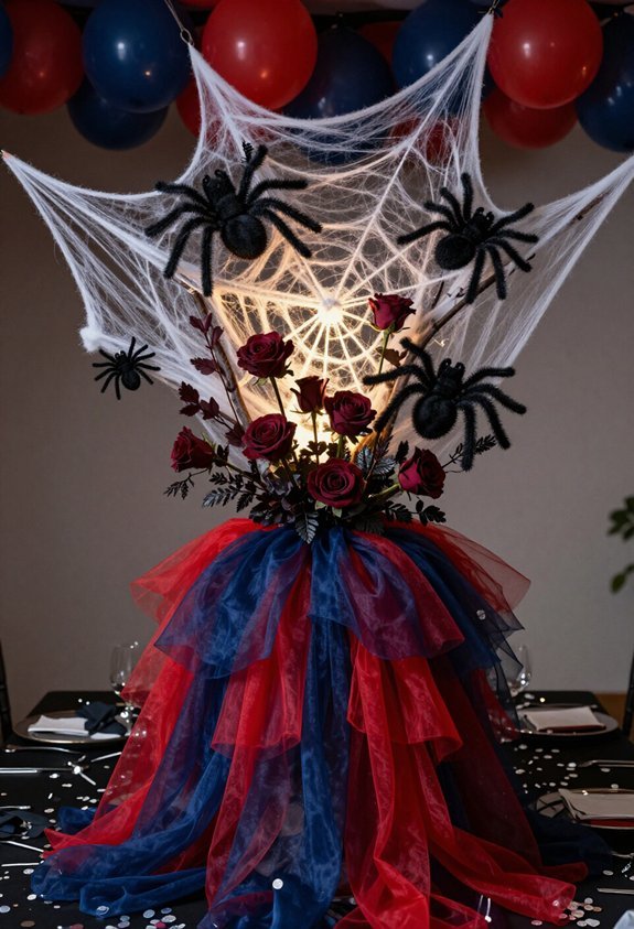 spider man themed table centerpieces