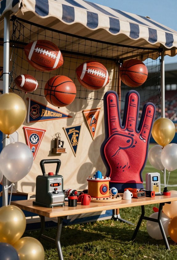 sports celebration party decor