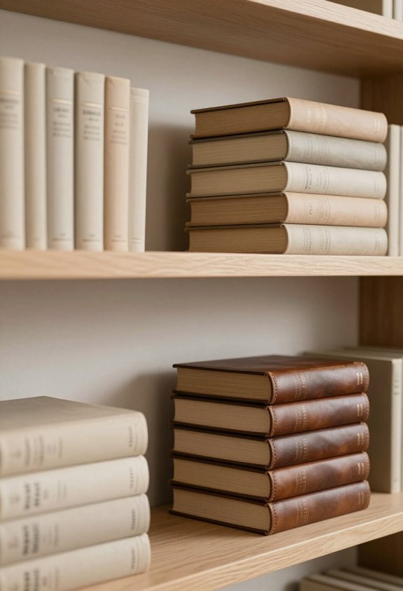 stack books for style