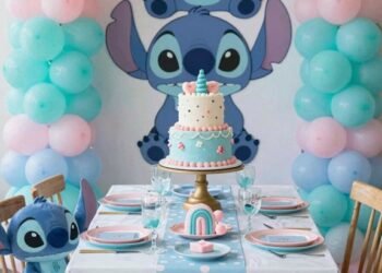 stitch themed birthday decorations ideas