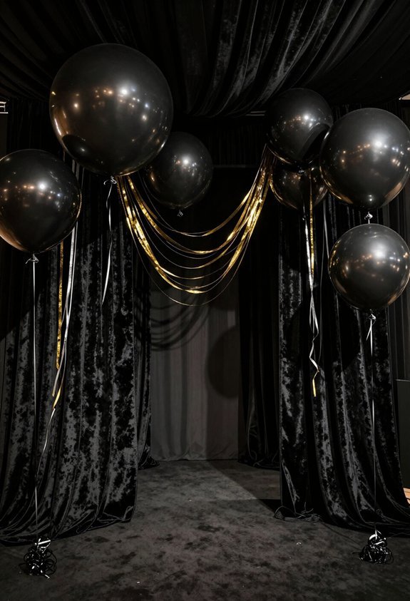 stylish black backdrop photo