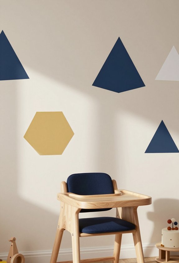 stylish geometric wall decals