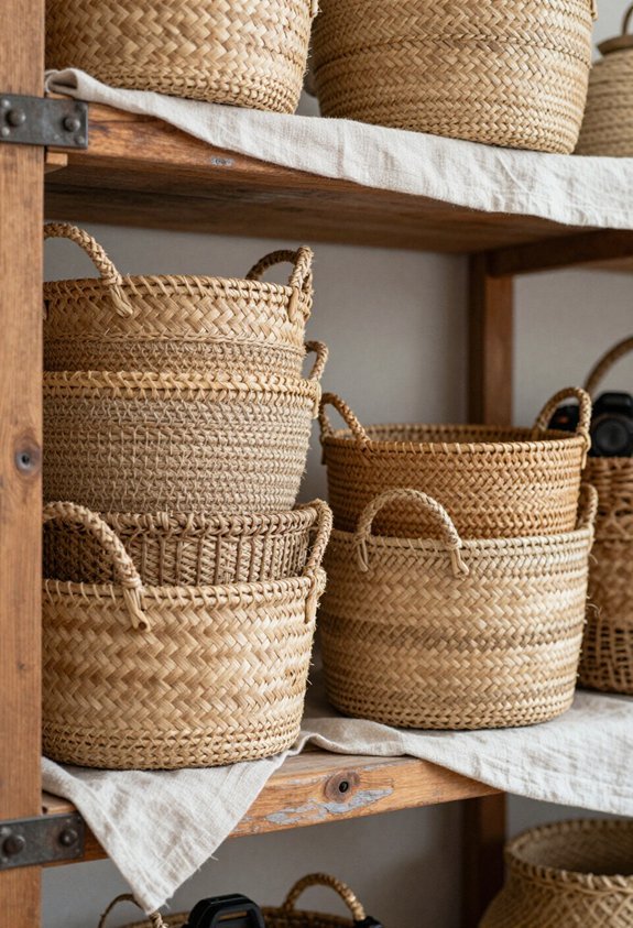 stylish storage with baskets