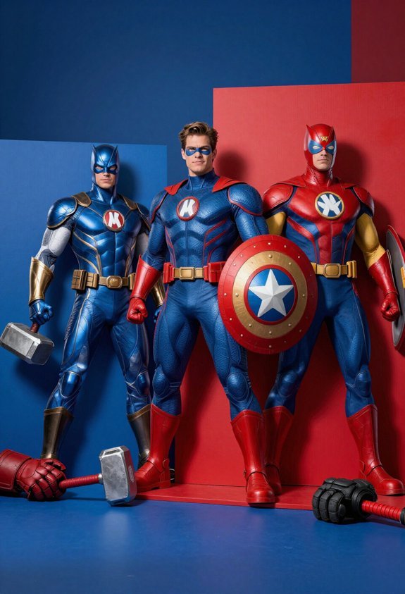 superhero themed photo booth