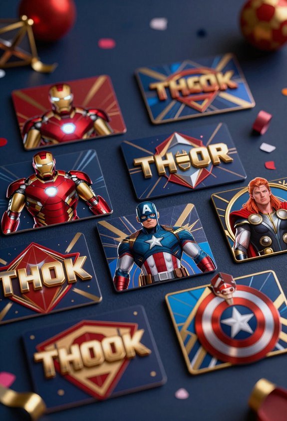 superhero themed seating signage