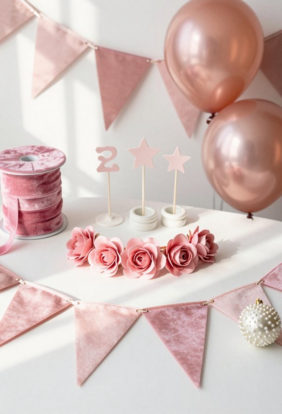 sustainable reusable pink decor