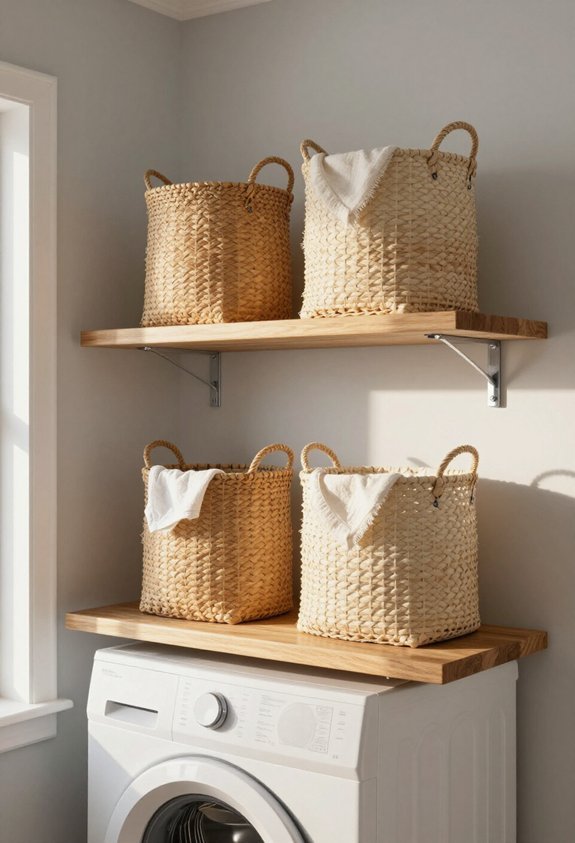 transform laundry with shelves
