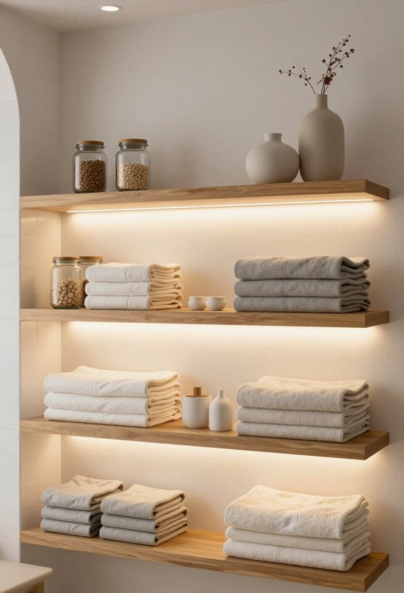transform shelves with lighting