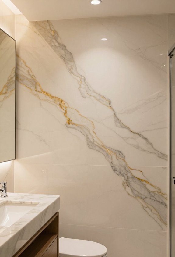 transform walls with faux marble