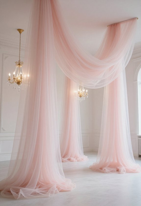 transform walls with tulle