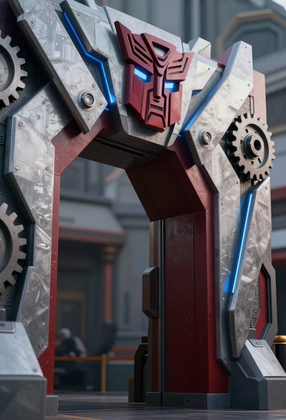 transformative autobot themed entrance