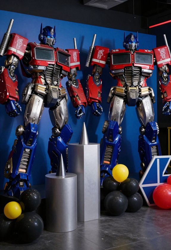 transformers party color scheme