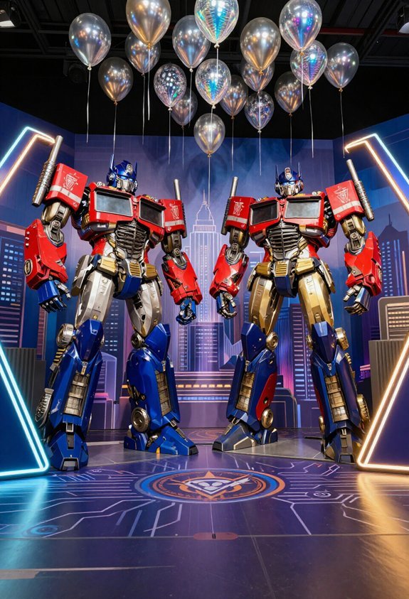 transformers themed photo booth props
