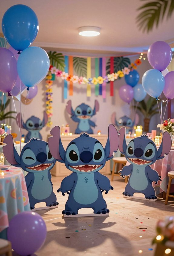 tropical alien party decorations