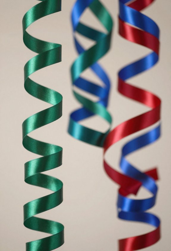 twisted ribbon spiral decorations