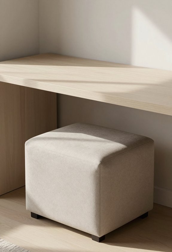 under desk storage solution ottomans