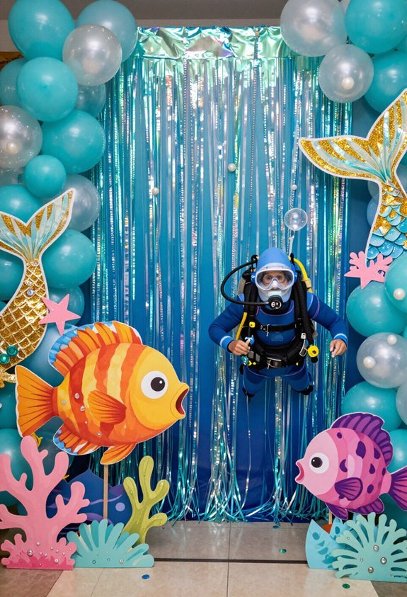 underwater scene cardboard standees