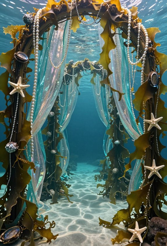 underwater themed party entrance