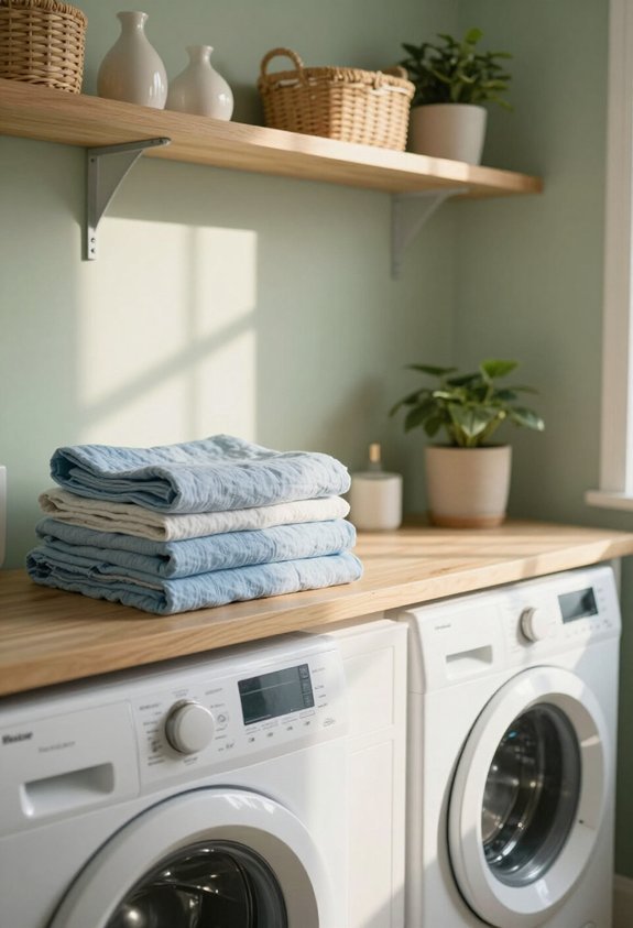 uplifting laundry room colors