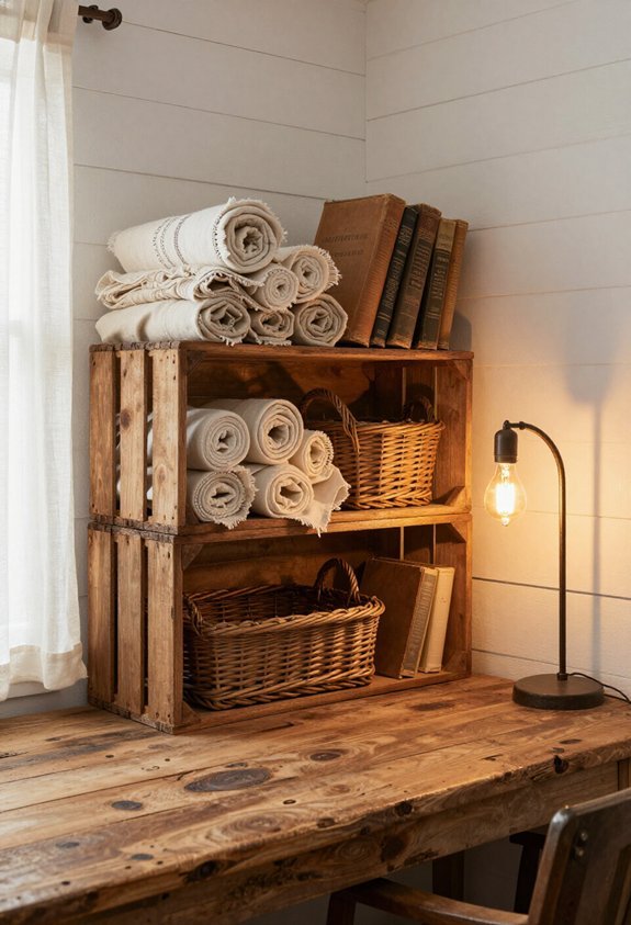 versatile rustic storage solution