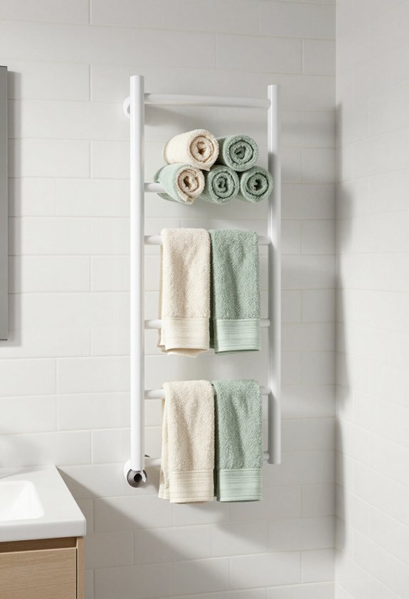 vertical racks maximize drying