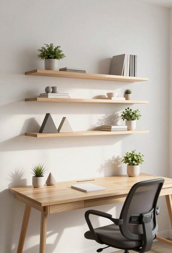 vertical wall mounted shelf storage