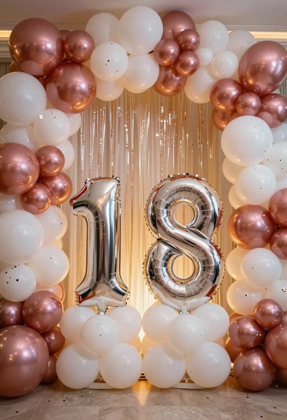 vibrant balloon party decorations