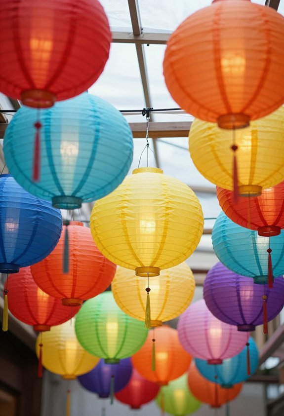 vibrant lanterns for celebrations